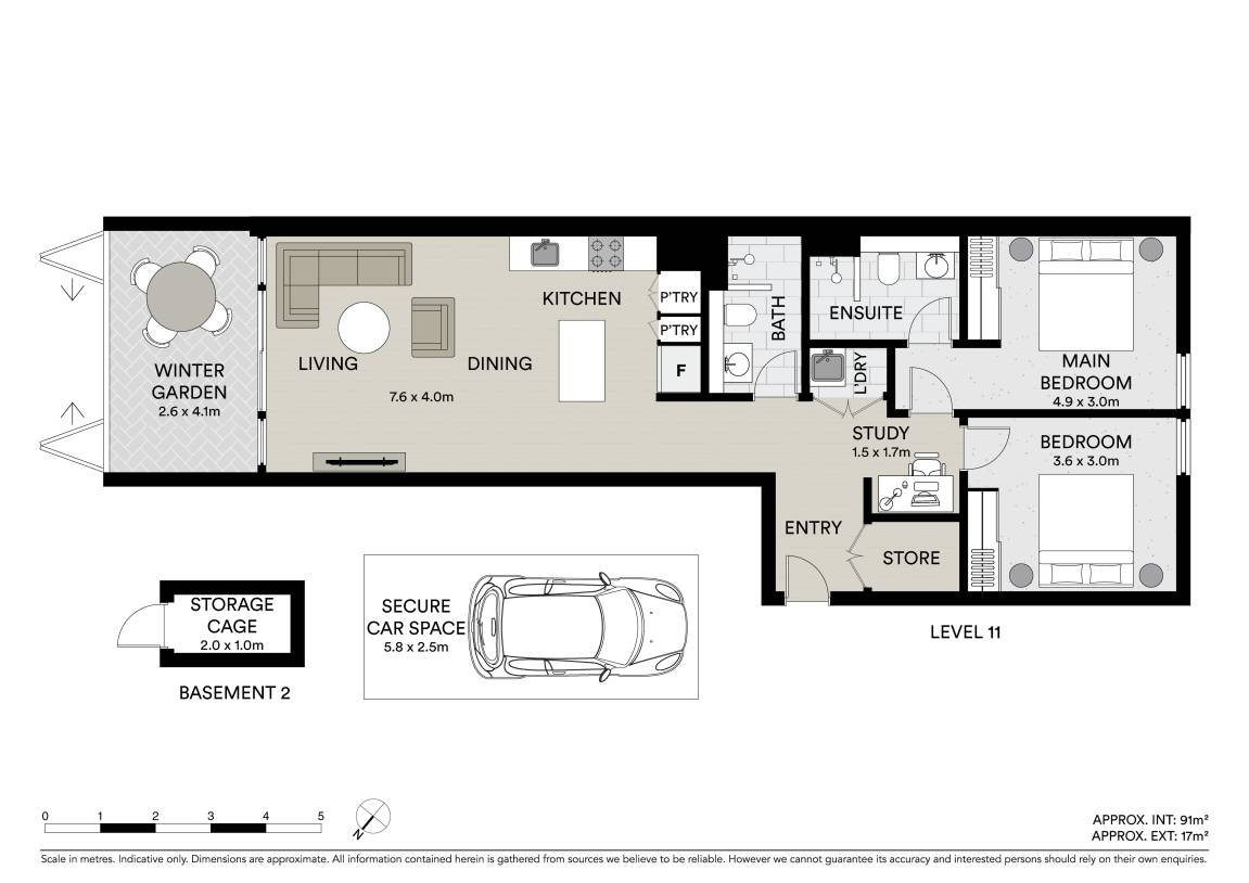 Floorplan of Homely apartment listing, 11116/1 Bennelong Parkway, Wentworth Point NSW 2127