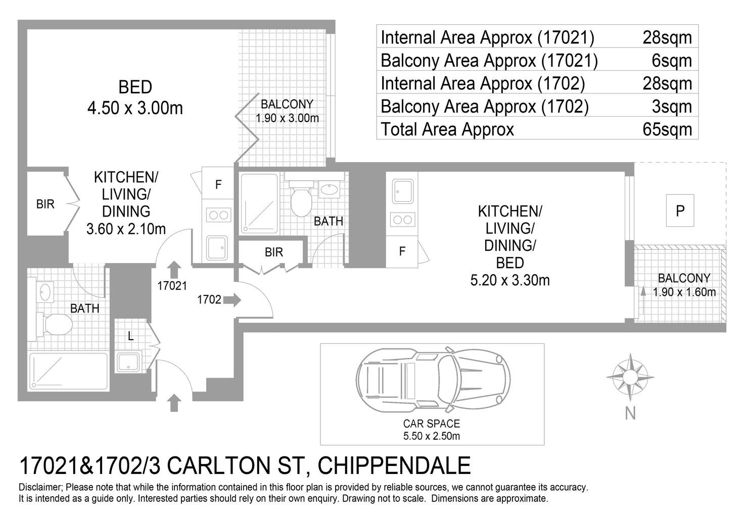 Floorplan of Homely apartment listing, E1702/3 Carlton Street, Chippendale NSW 2008
