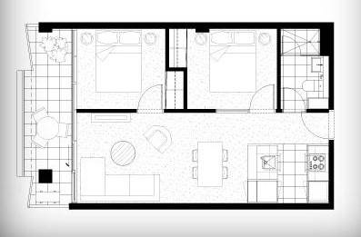Floorplan of Homely apartment listing, 601 Little Collins Street, Melbourne VIC 3000