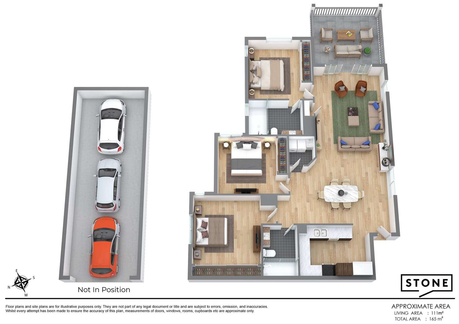 Floorplan of Homely unit listing, 7023 Phoenix Palms Drive, Hope Island QLD 4212