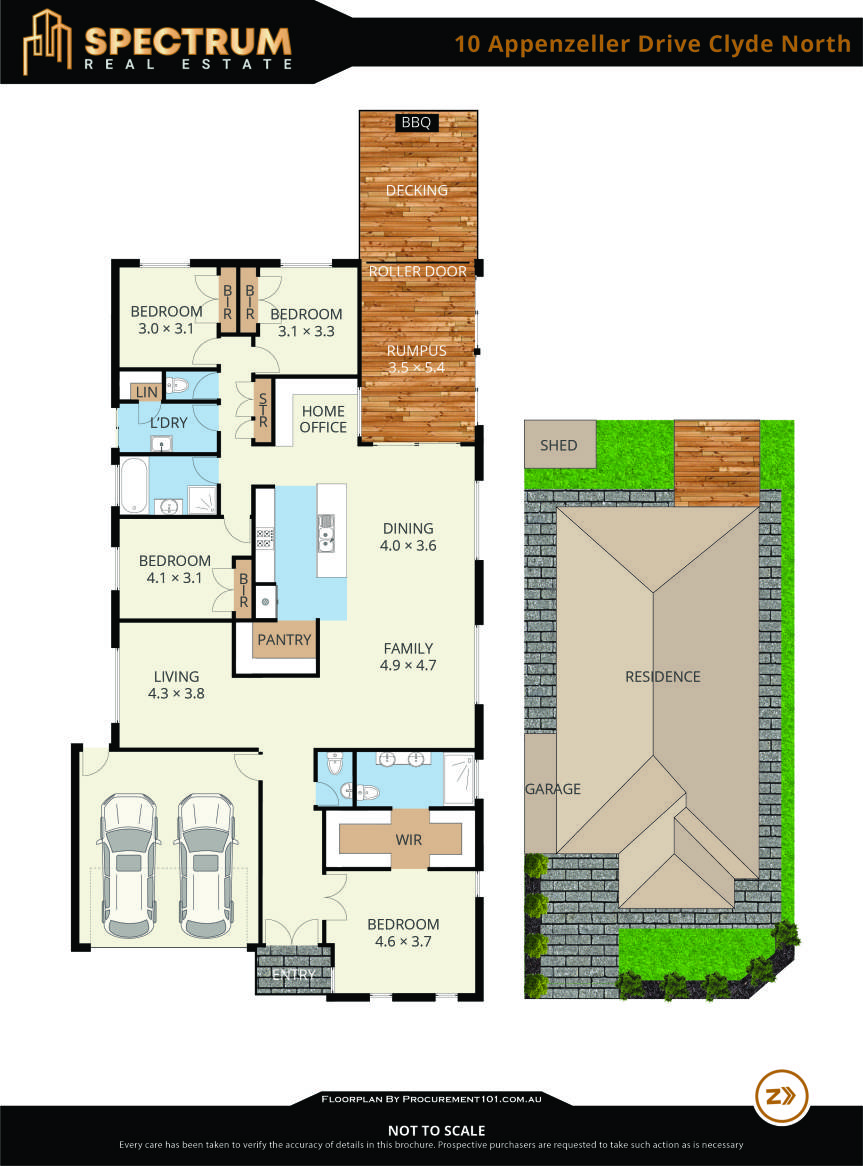 Floorplan of Homely house listing, 10 Appenzeller Drive, Clyde North VIC 3978
