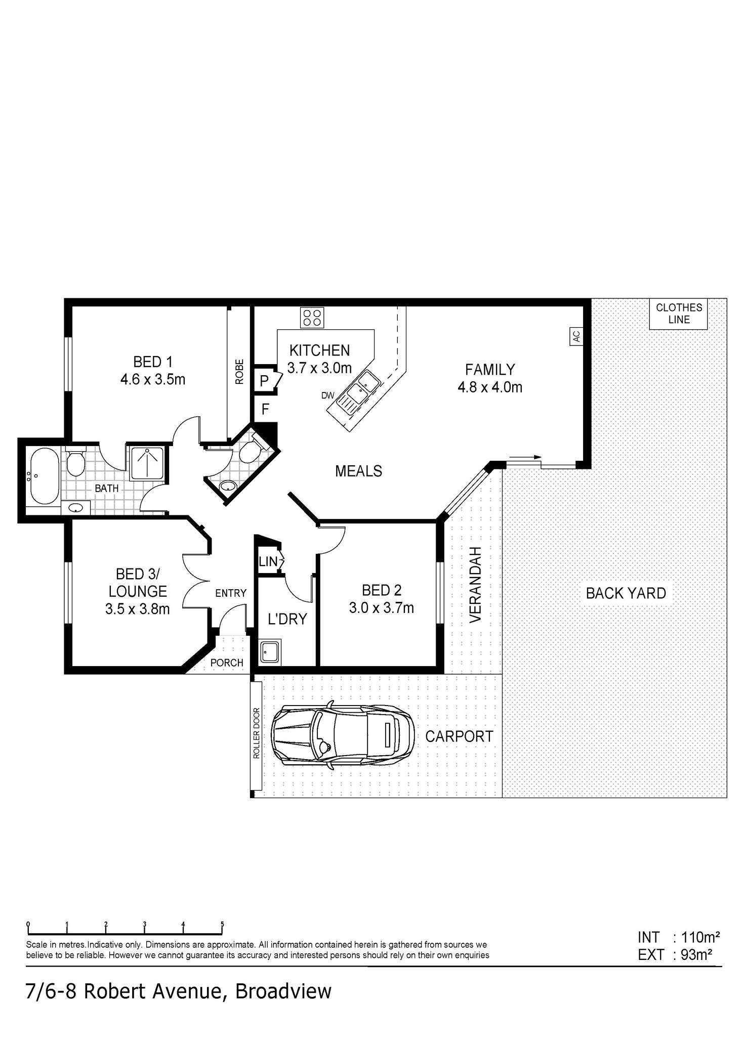 Floorplan of Homely unit listing, 7/6-8 Robert Avenue, Broadview SA 5083
