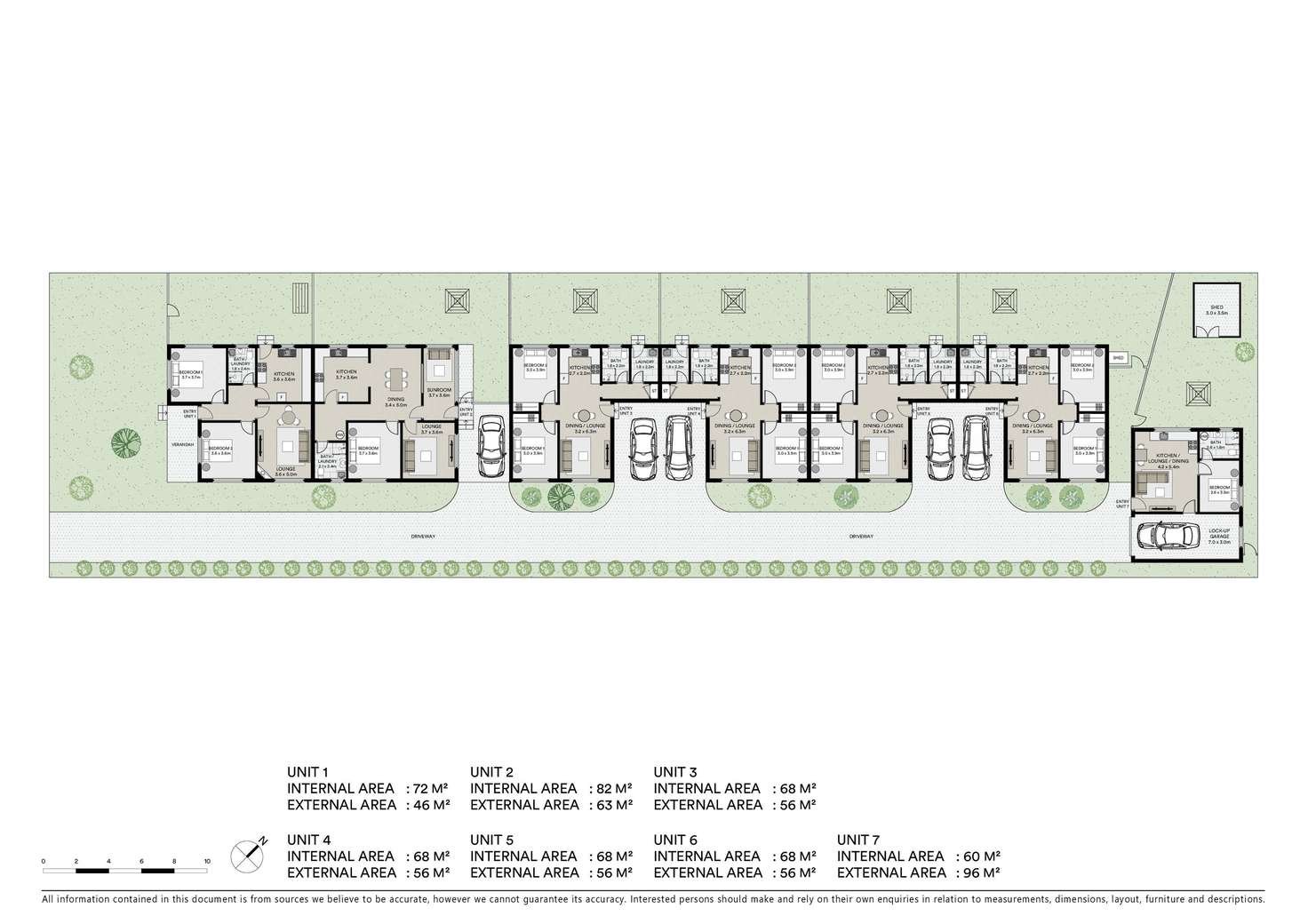 Floorplan of Homely blockOfUnits listing, 1-7/168 Gladstone Street, Mudgee NSW 2850