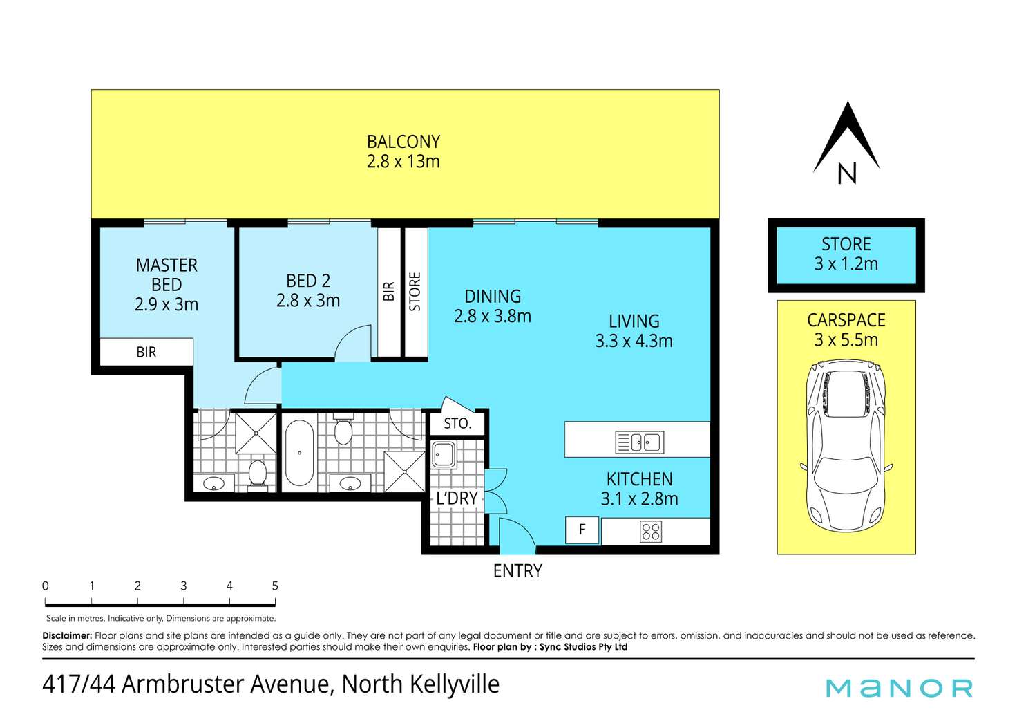 Floorplan of Homely unit listing, 417/44 Armbruster Avenue, North Kellyville NSW 2155