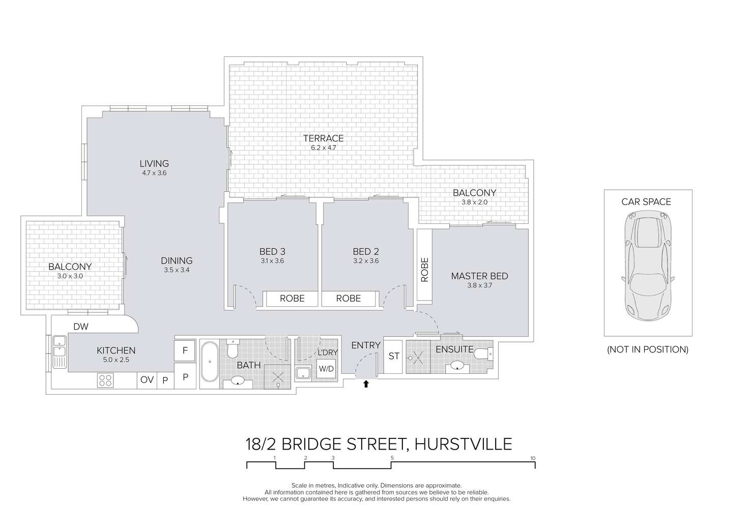 Floorplan of Homely apartment listing, 18/2-8 Bridge Street, Hurstville NSW 2220