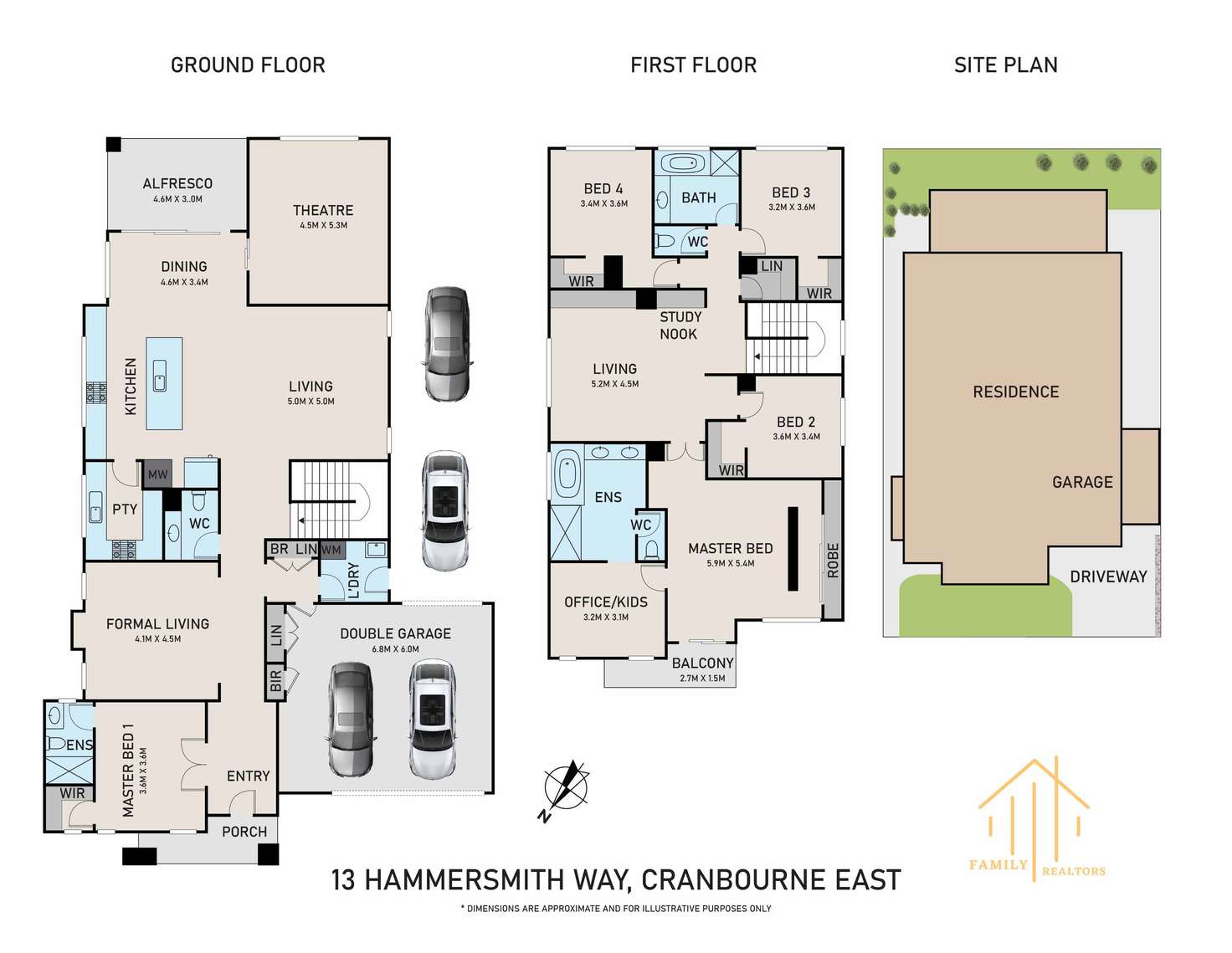 Floorplan of Homely house listing, 13 Hammersmith Way, Cranbourne East VIC 3977