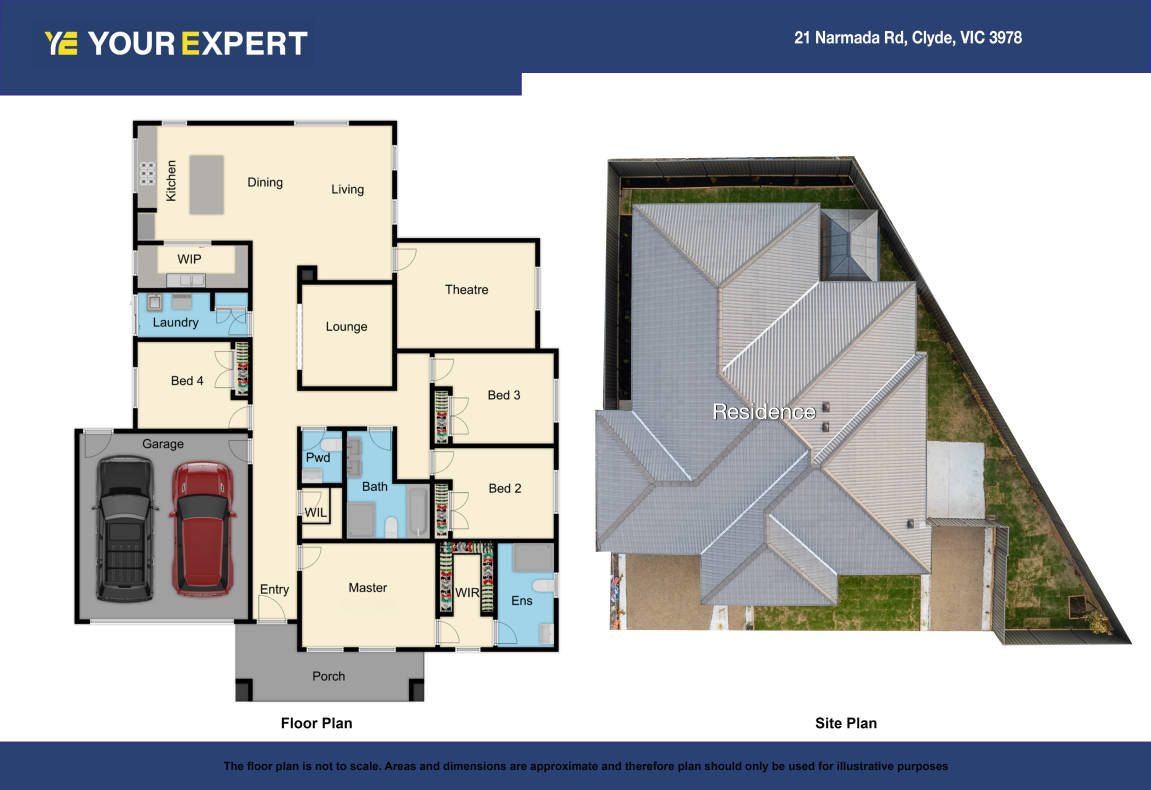 Floorplan of Homely house listing, 21 Narmada Road, Clyde VIC 3978