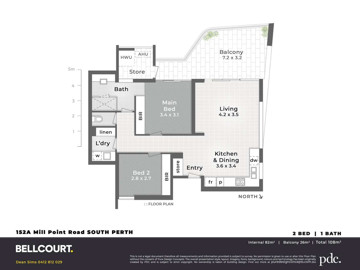 Floorplan of Homely apartment listing, 9/152A Mill Point Road, South Perth WA 6151
