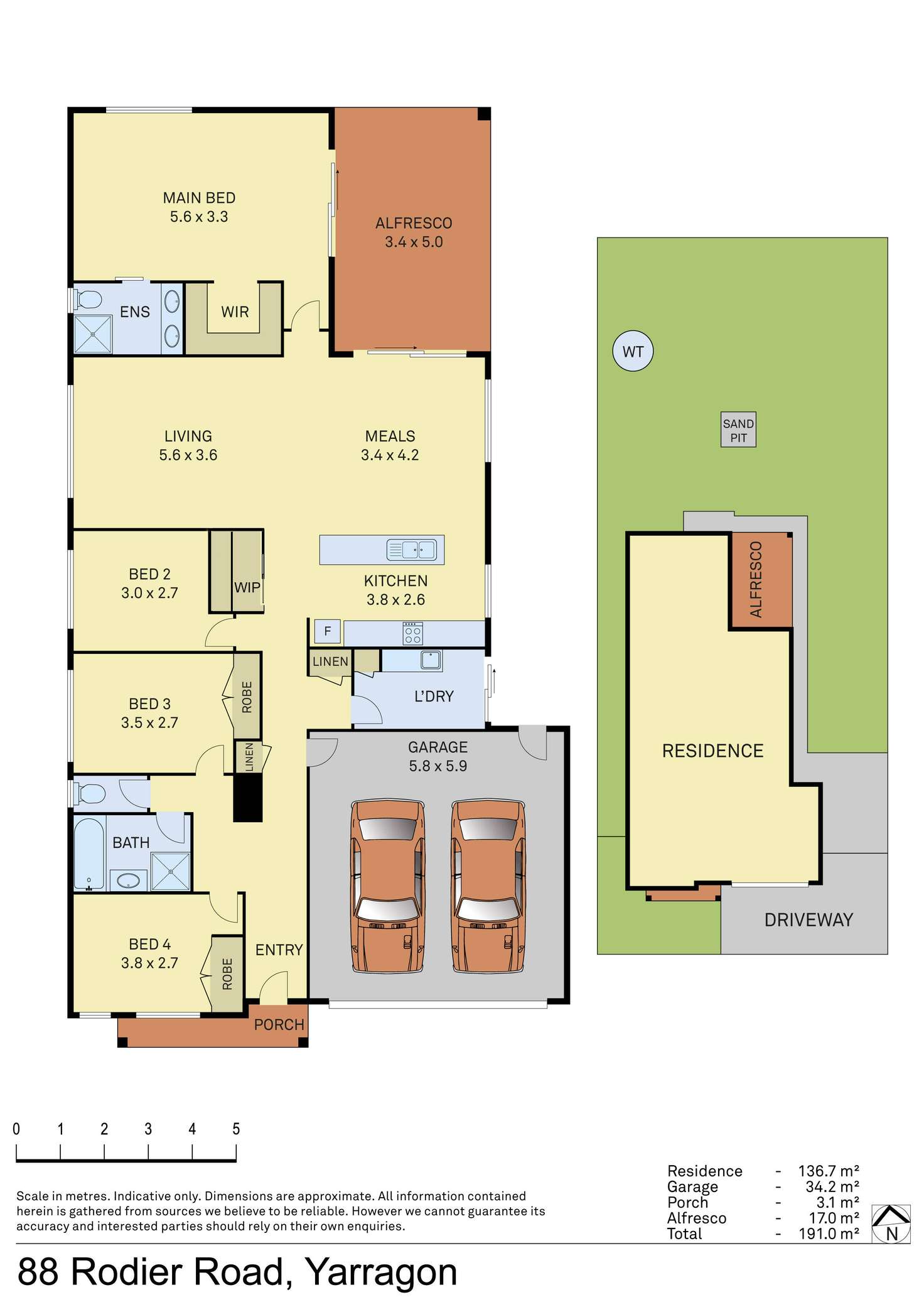 Floorplan of Homely house listing, 88 Rodier Road, Yarragon VIC 3823