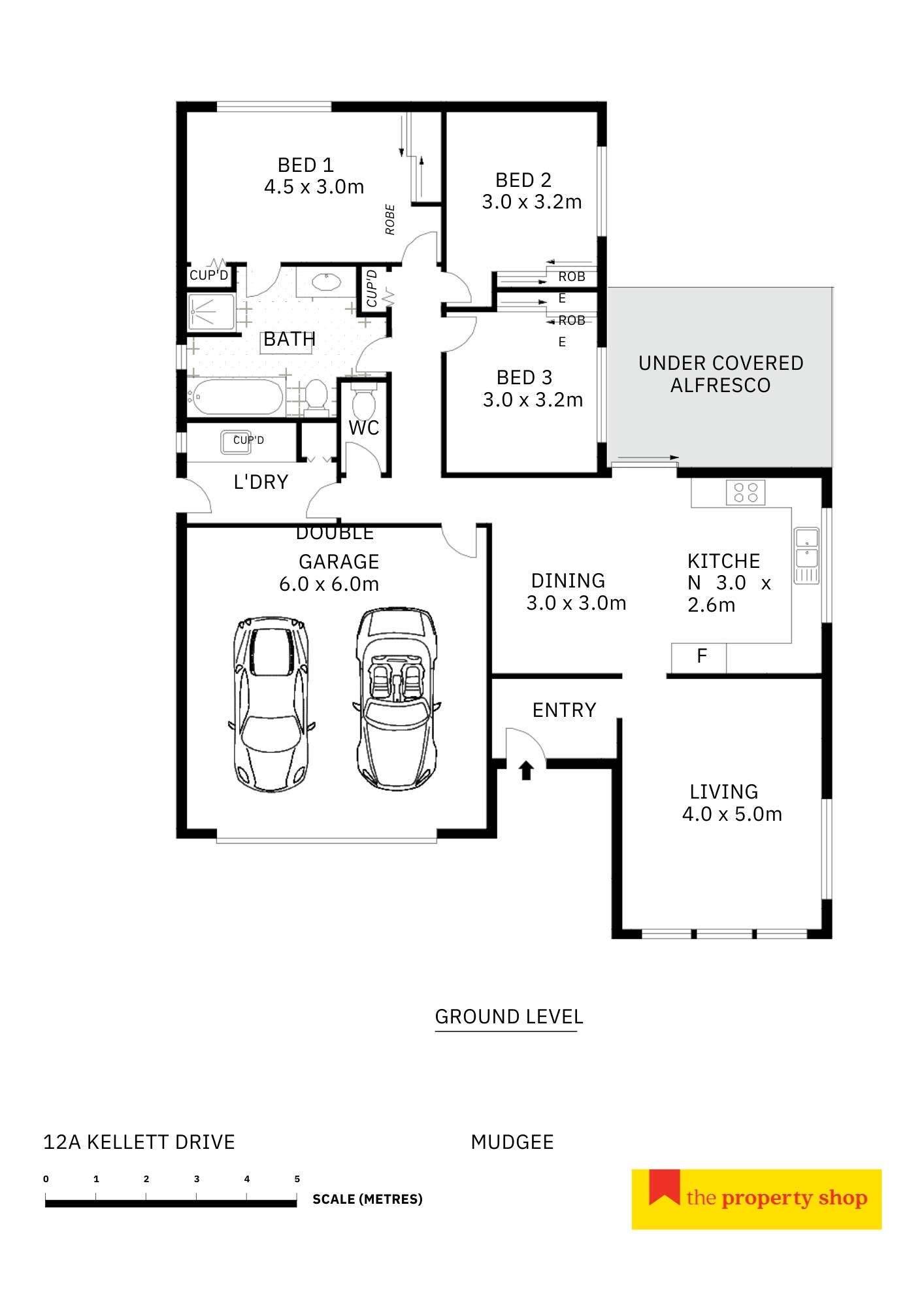 Floorplan of Homely house listing, 12a Kellett Drive, Mudgee NSW 2850