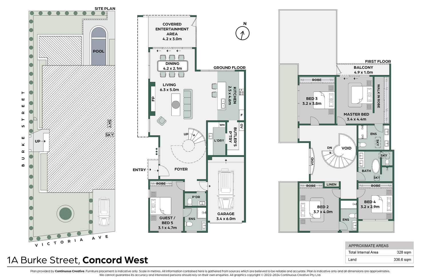 Floorplan of Homely semiDetached listing, 1A Burke Street, Concord West NSW 2138