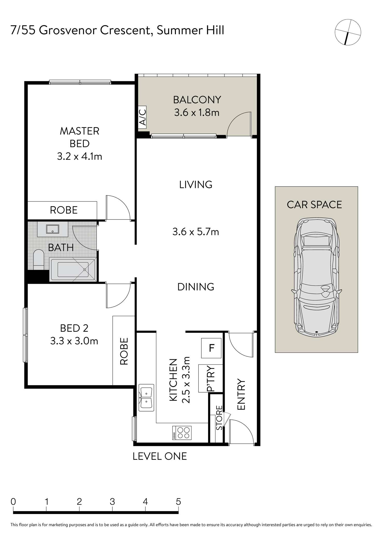 Floorplan of Homely apartment listing, 7/55 Grosvenor Crescent, Summer Hill NSW 2130