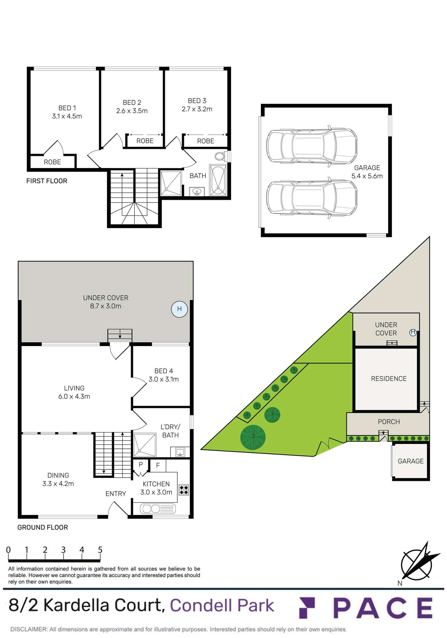 Floorplan of Homely townhouse listing, 8/2 Kardella Court, Condell Park NSW 2200