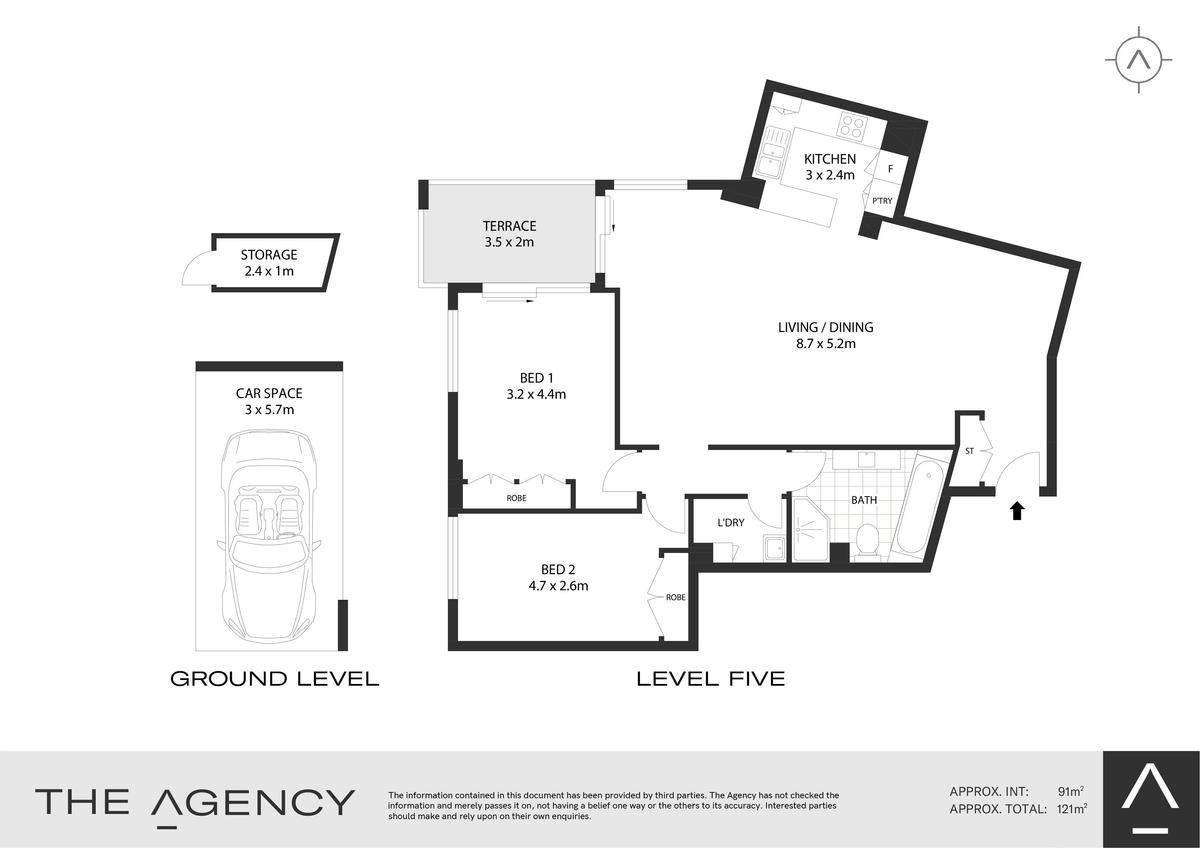 Floorplan of Homely apartment listing, 503/22 Sutherland Street, Cremorne NSW 2090