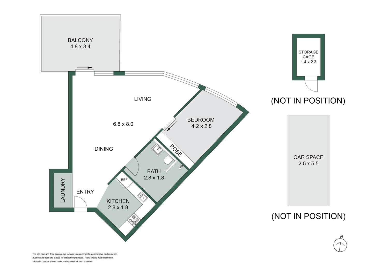Floorplan of Homely unit listing, 301B/23 Roger Street, Brookvale NSW 2100