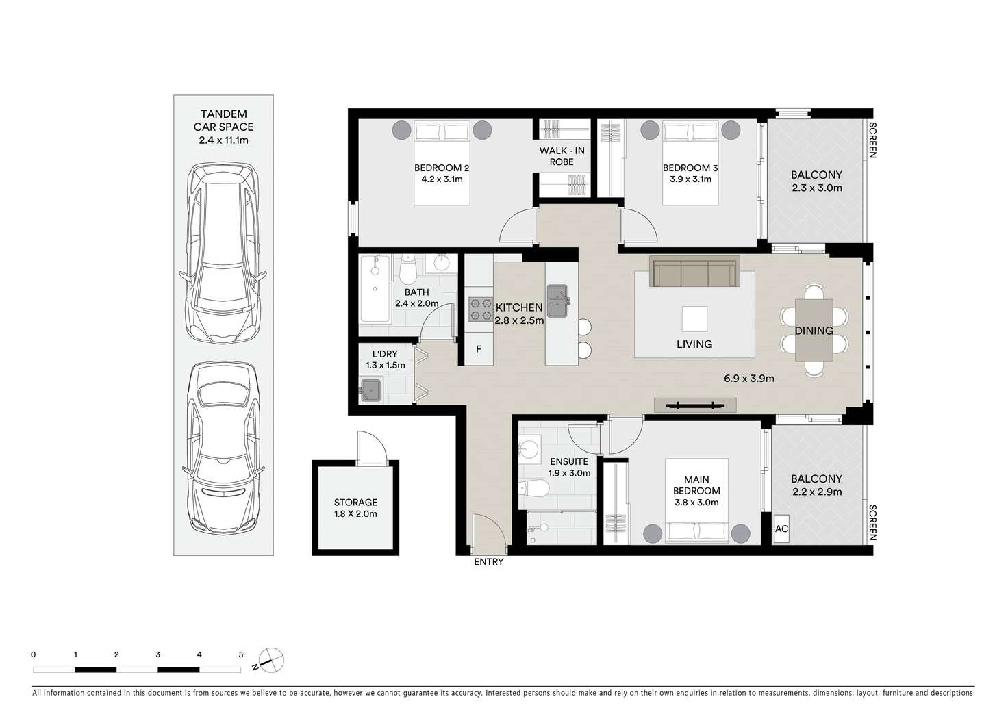Floorplan of Homely apartment listing, 1101/1 Villawood Place, Villawood NSW 2163