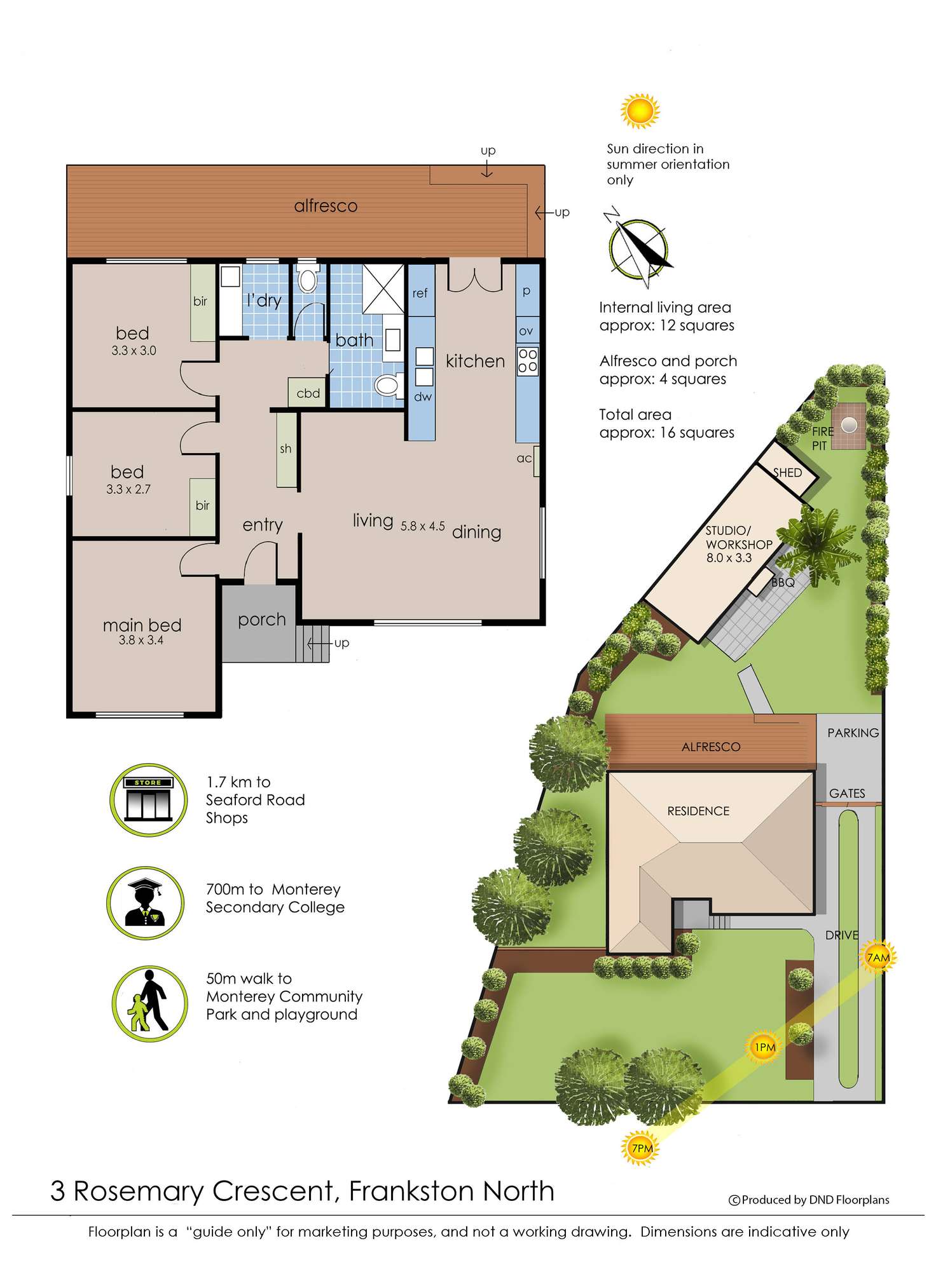 Floorplan of Homely house listing, 3 Rosemary Crescent, Frankston North VIC 3200