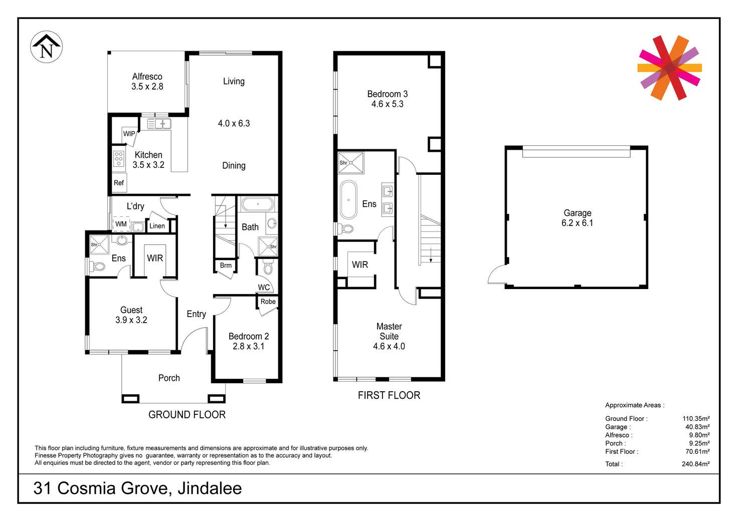 Floorplan of Homely house listing, 31 Cosmia Grove, Jindalee WA 6036