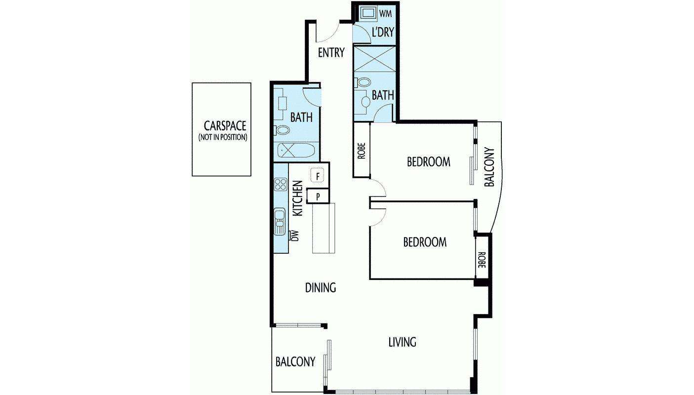 Floorplan of Homely apartment listing, 1102/582 St Kilda Road, Melbourne VIC 3004