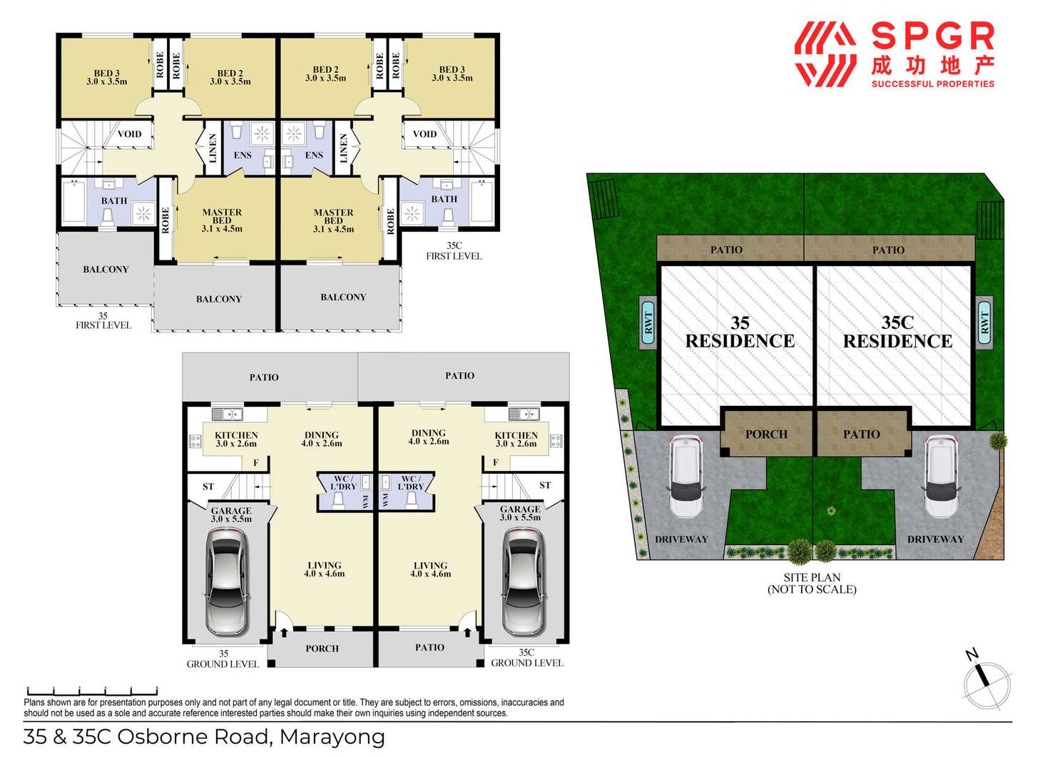 Floorplan of Homely house listing, 35&35C Osborne Road, Marayong NSW 2148