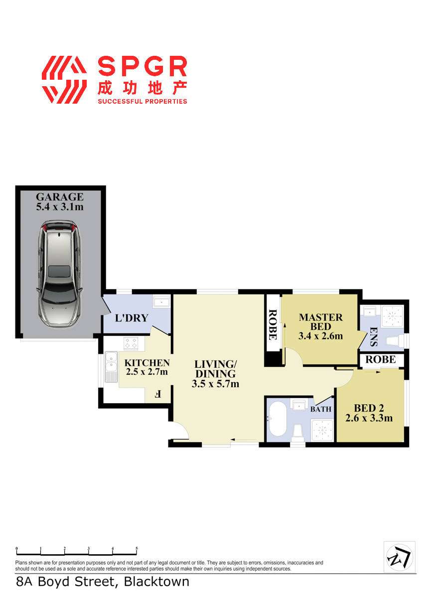 Floorplan of Homely villa listing, 8A Boyd Street, Blacktown NSW 2148