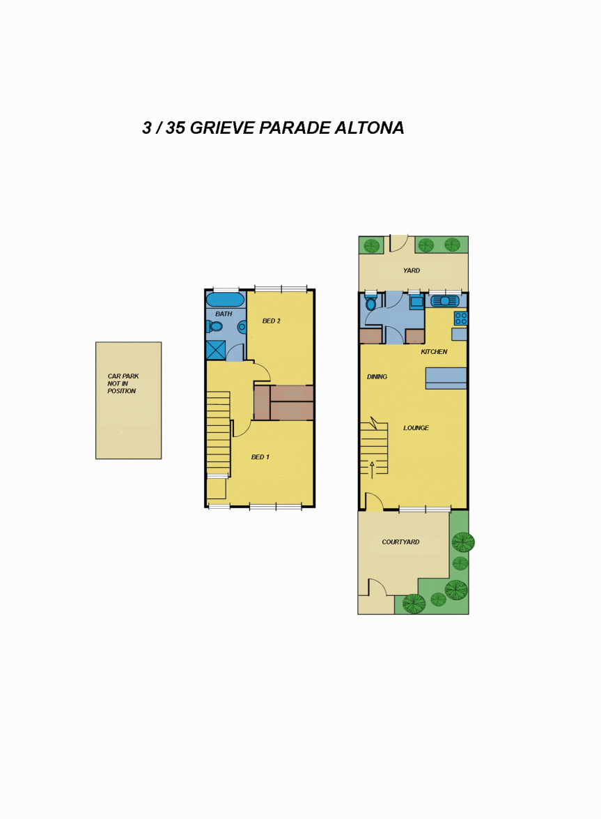 Floorplan of Homely townhouse listing, 3/35 Grieve Parade, Altona VIC 3018