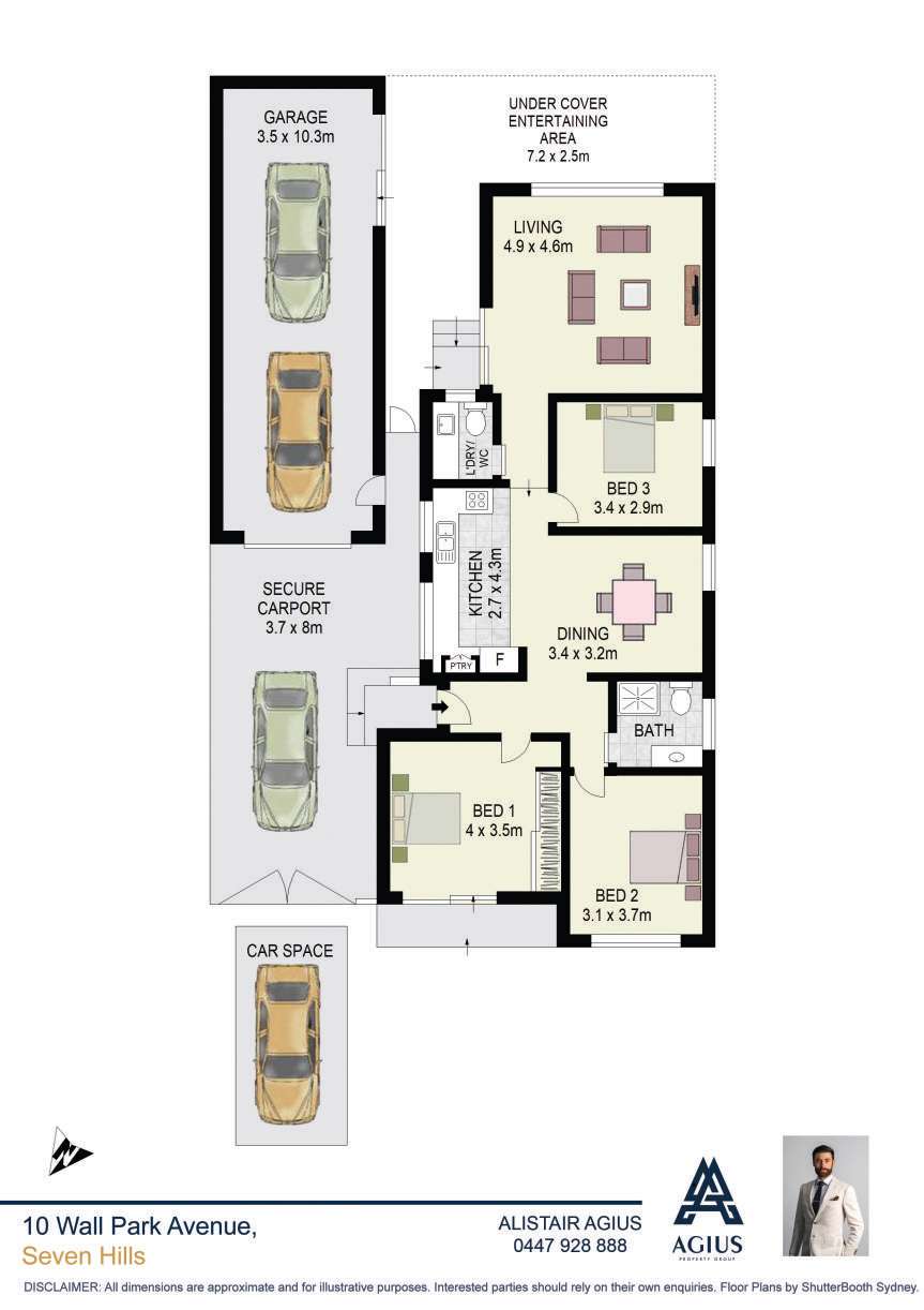 Floorplan of Homely house listing, 10 Wall Park Avenue, Seven Hills NSW 2147