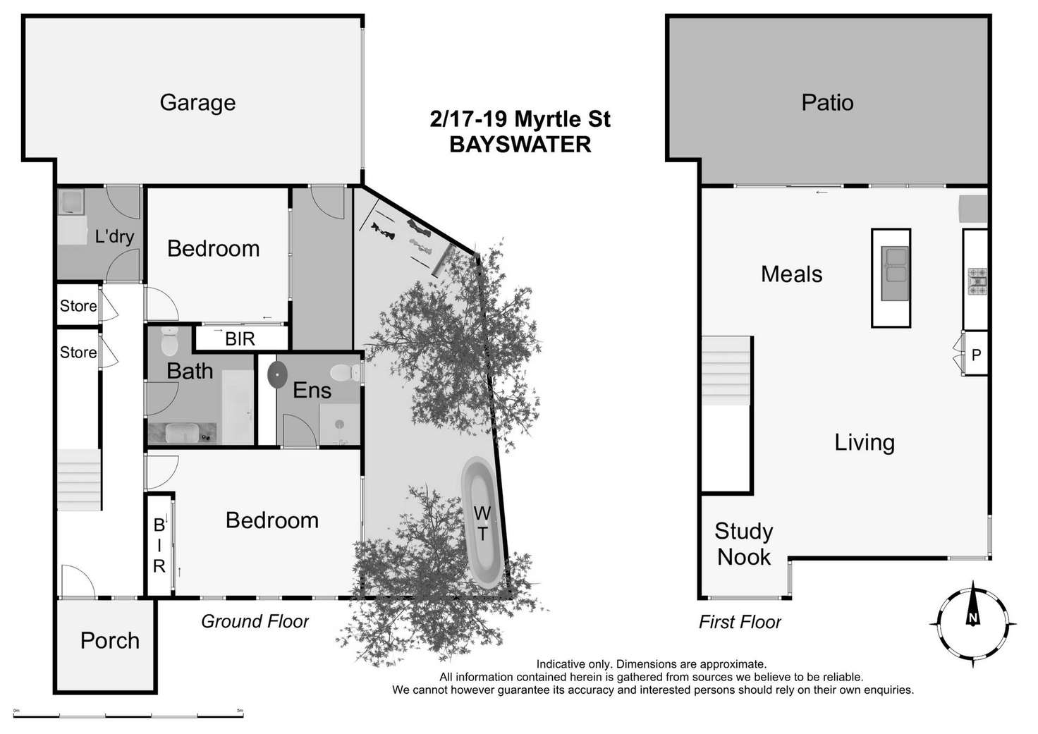 Floorplan of Homely townhouse listing, 2/17-19 Myrtle Street, Bayswater VIC 3153