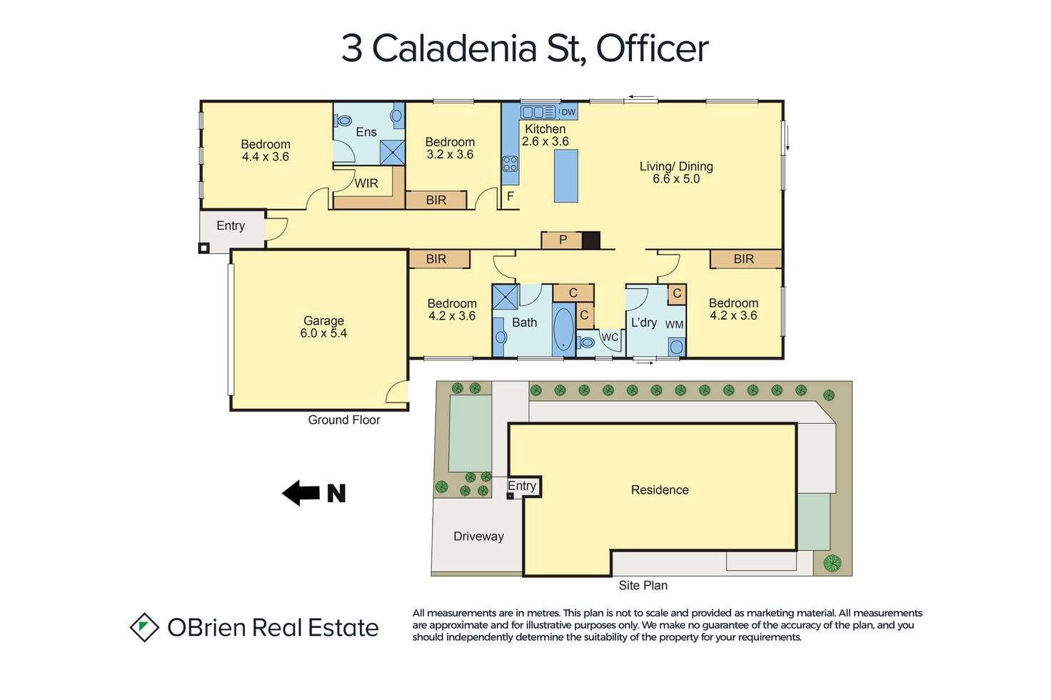 Floorplan of Homely house listing, 3 Caladenia Street, Officer VIC 3809