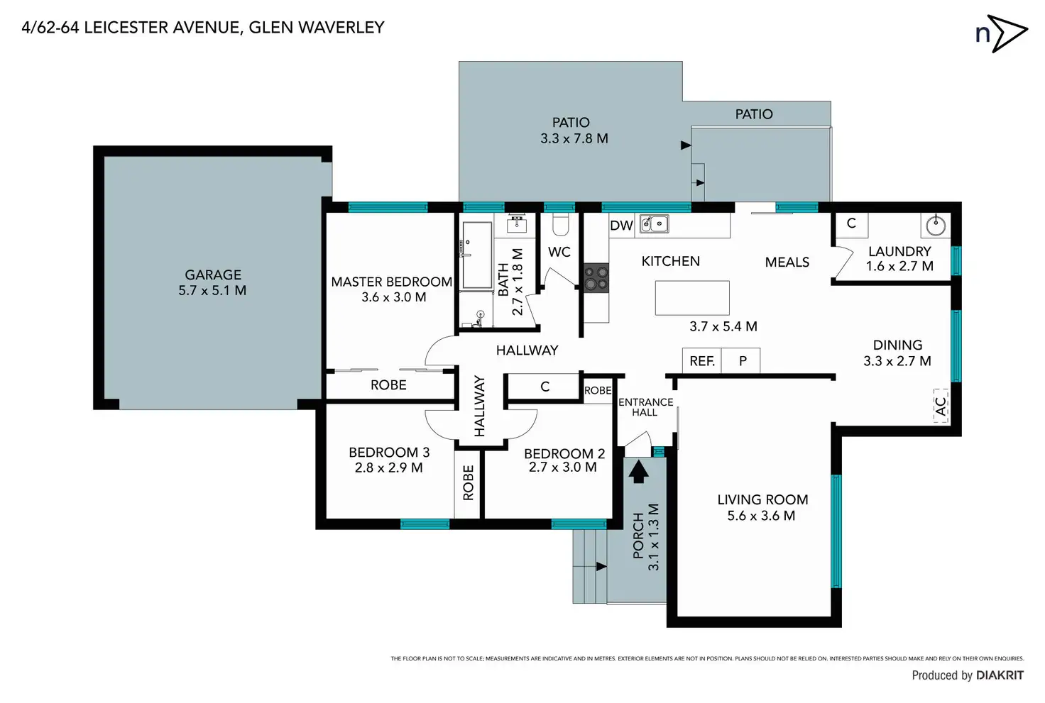 Floorplan of Homely unit listing, 4/62-64 Leicester Avenue, Glen Waverley VIC 3150