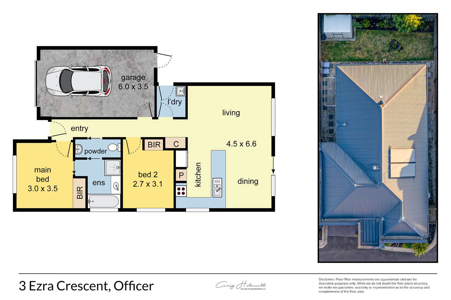 Floorplan of Homely unit listing, 3 Ezra Crescent, Officer VIC 3809