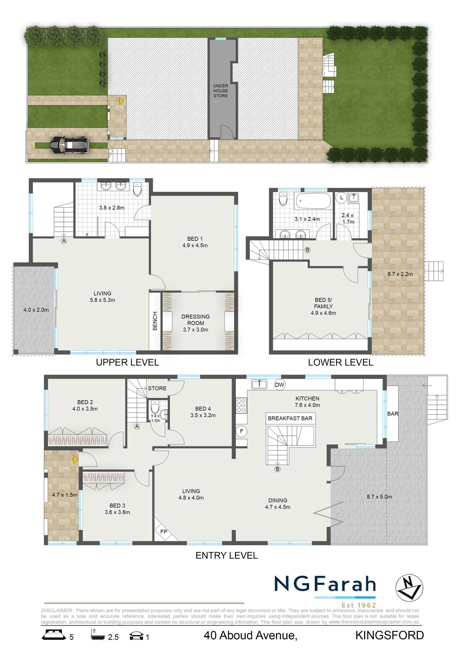 Floorplan of Homely house listing, 40 Aboud Avenue, Kingsford NSW 2032