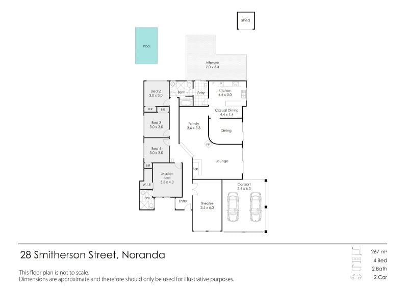 Floorplan of Homely house listing, 28 Smitherson Street, Noranda WA 6062
