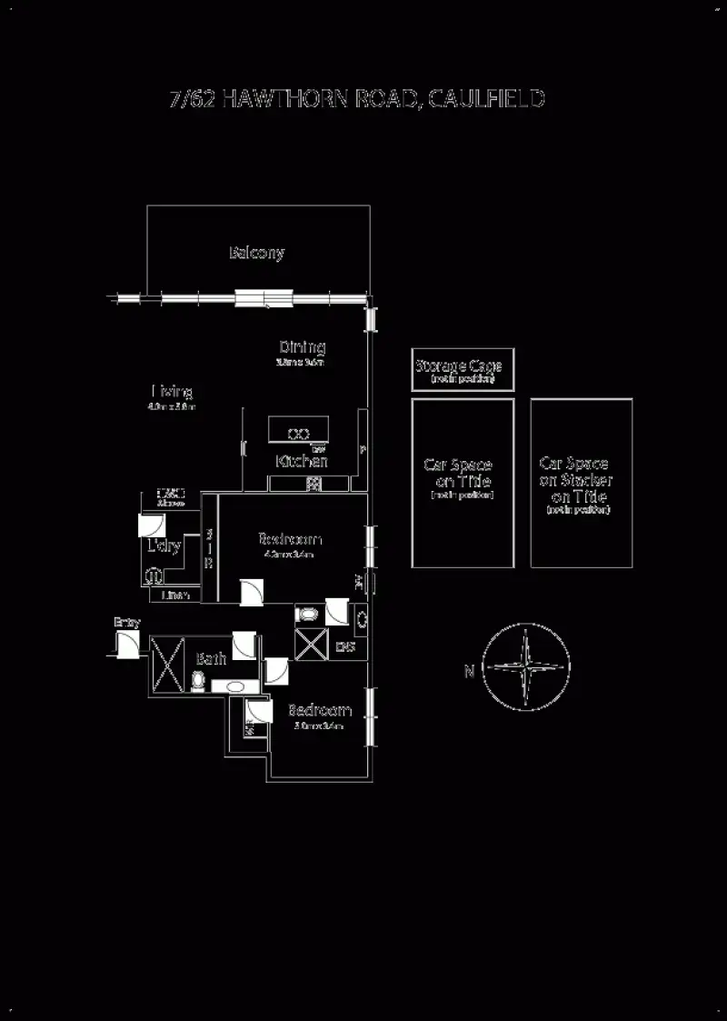 Floorplan of Homely apartment listing, 7/62 Hawthorn Road, Caulfield North VIC 3161