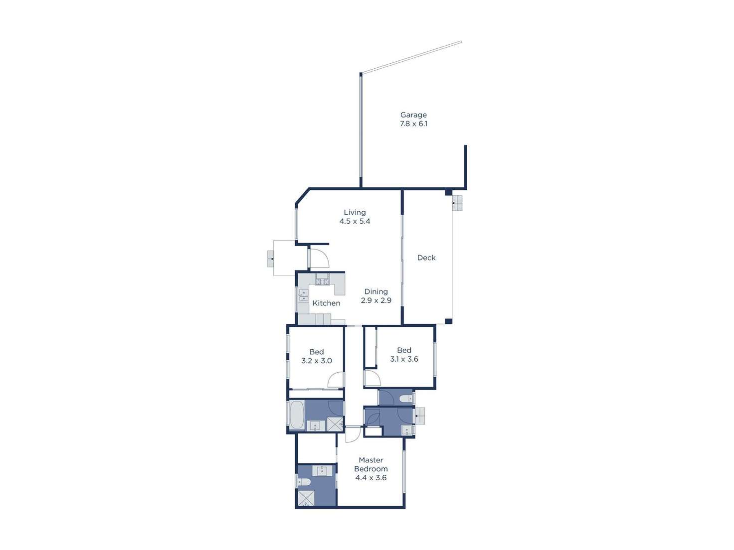 Floorplan of Homely unit listing, 2/10 Grogan Court, Bayswater VIC 3153