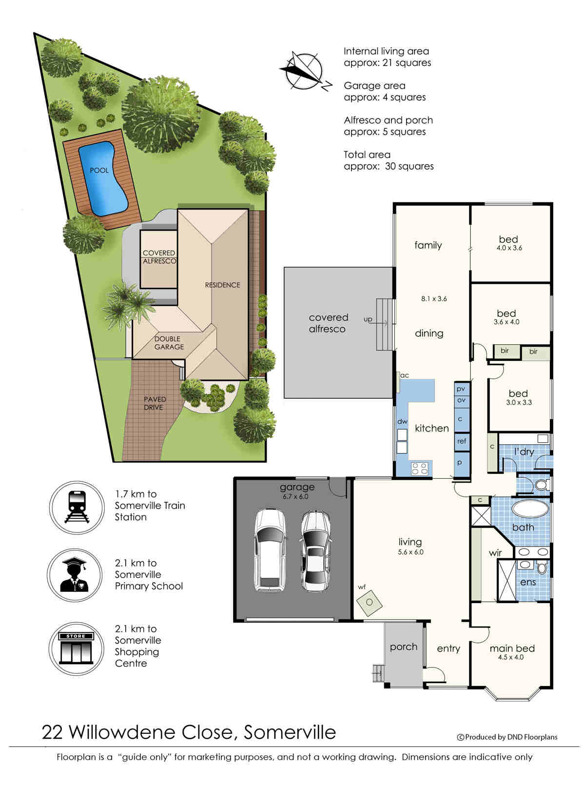 Floorplan of Homely house listing, 22 Willowdene Close, Somerville VIC 3912