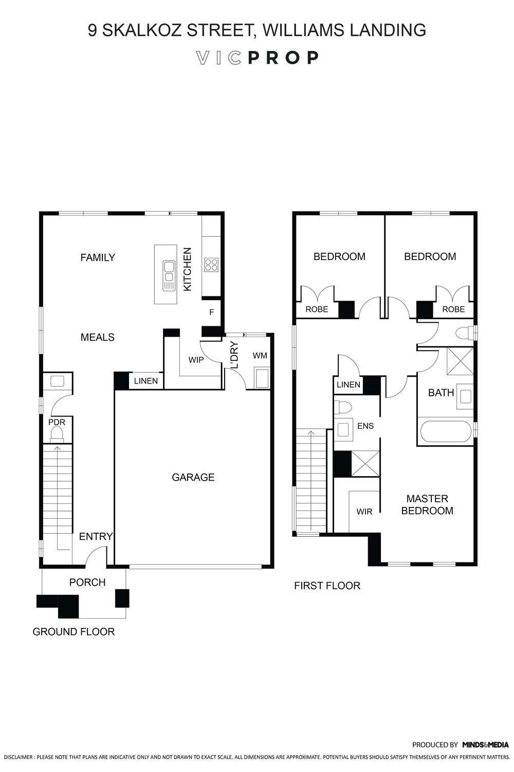 Floorplan of Homely house listing, 9 Skalkoz Street, Williams Landing VIC 3027