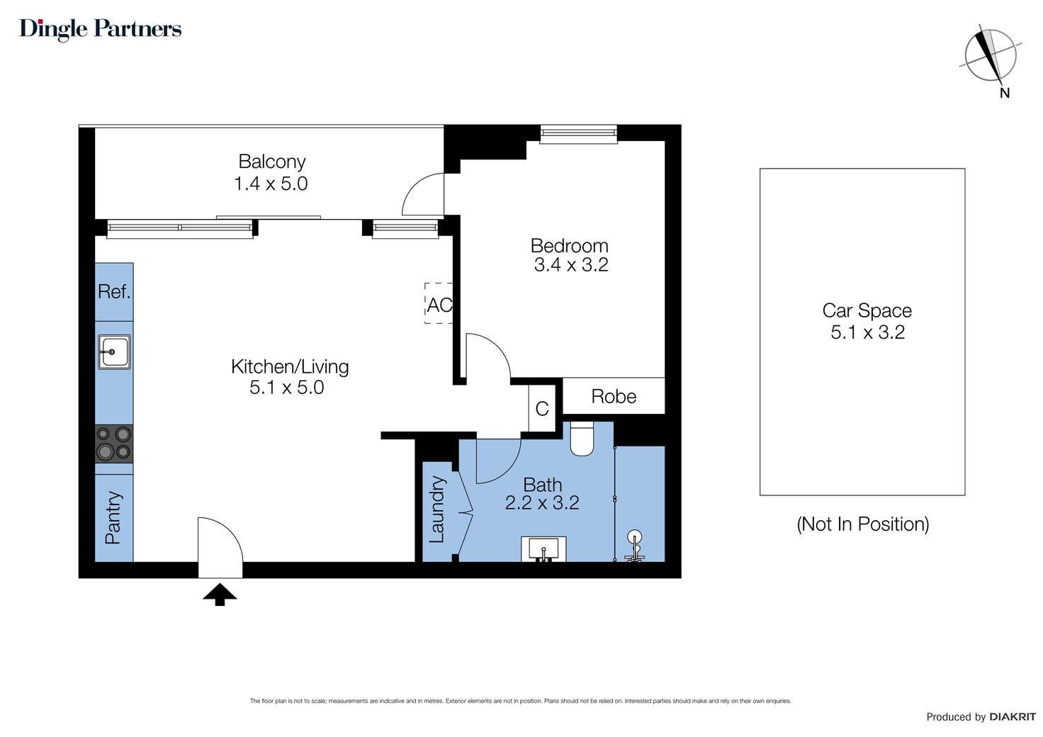 Floorplan of Homely apartment listing, 516/20 Burnley Street, Richmond VIC 3121