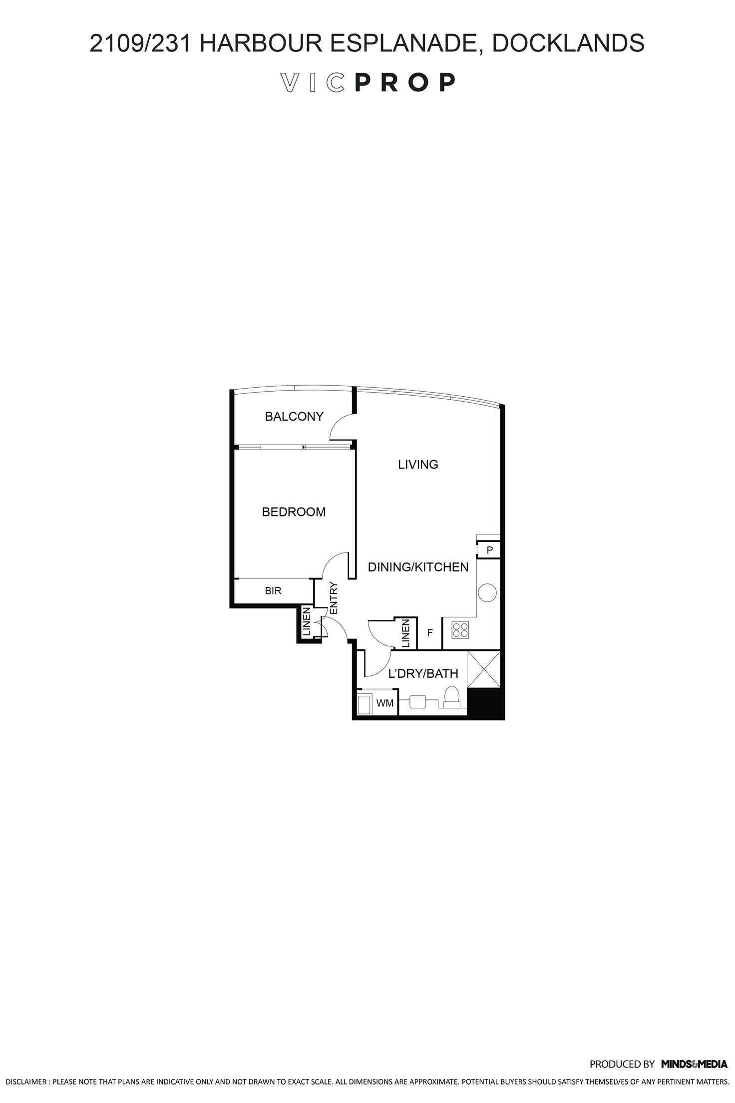 Floorplan of Homely apartment listing, 2109/231 Harbour Esplanade, Docklands VIC 3008