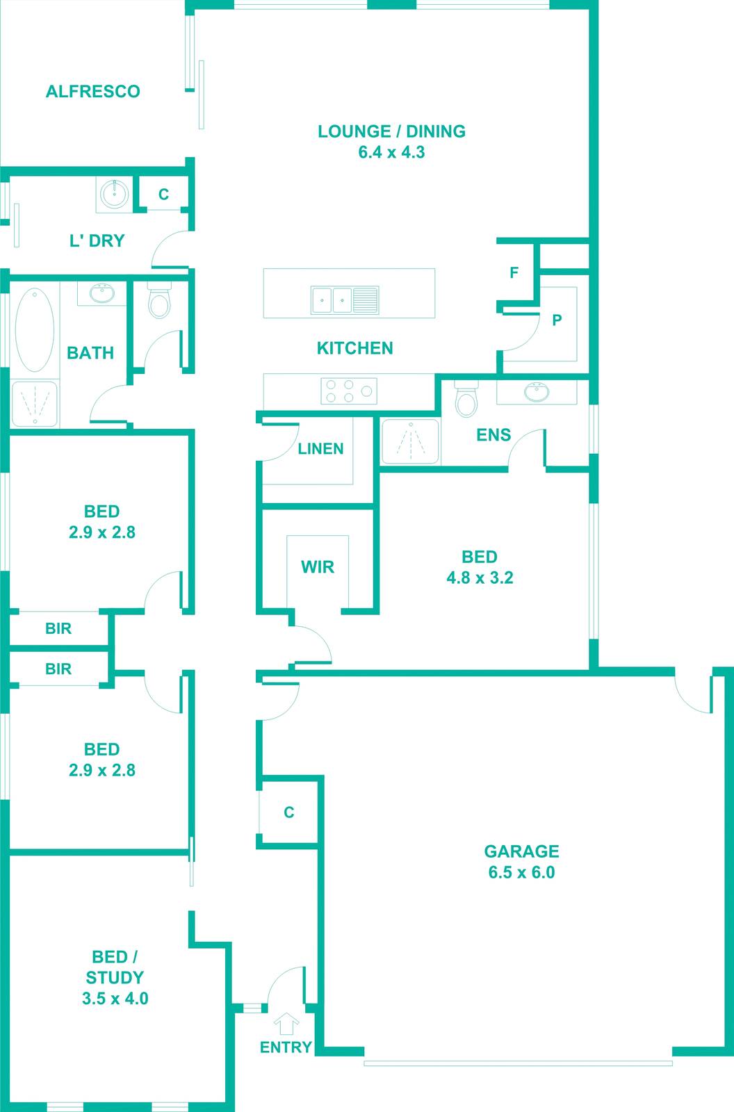 Floorplan of Homely house listing, 23 Ambleside Way, Officer VIC 3809