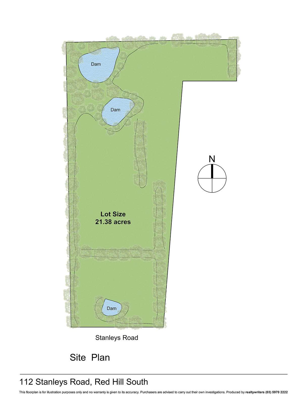 Floorplan of Homely acreageSemiRural listing, Lot 1 & 2 112 Stanleys Road, Red Hill South VIC 3937