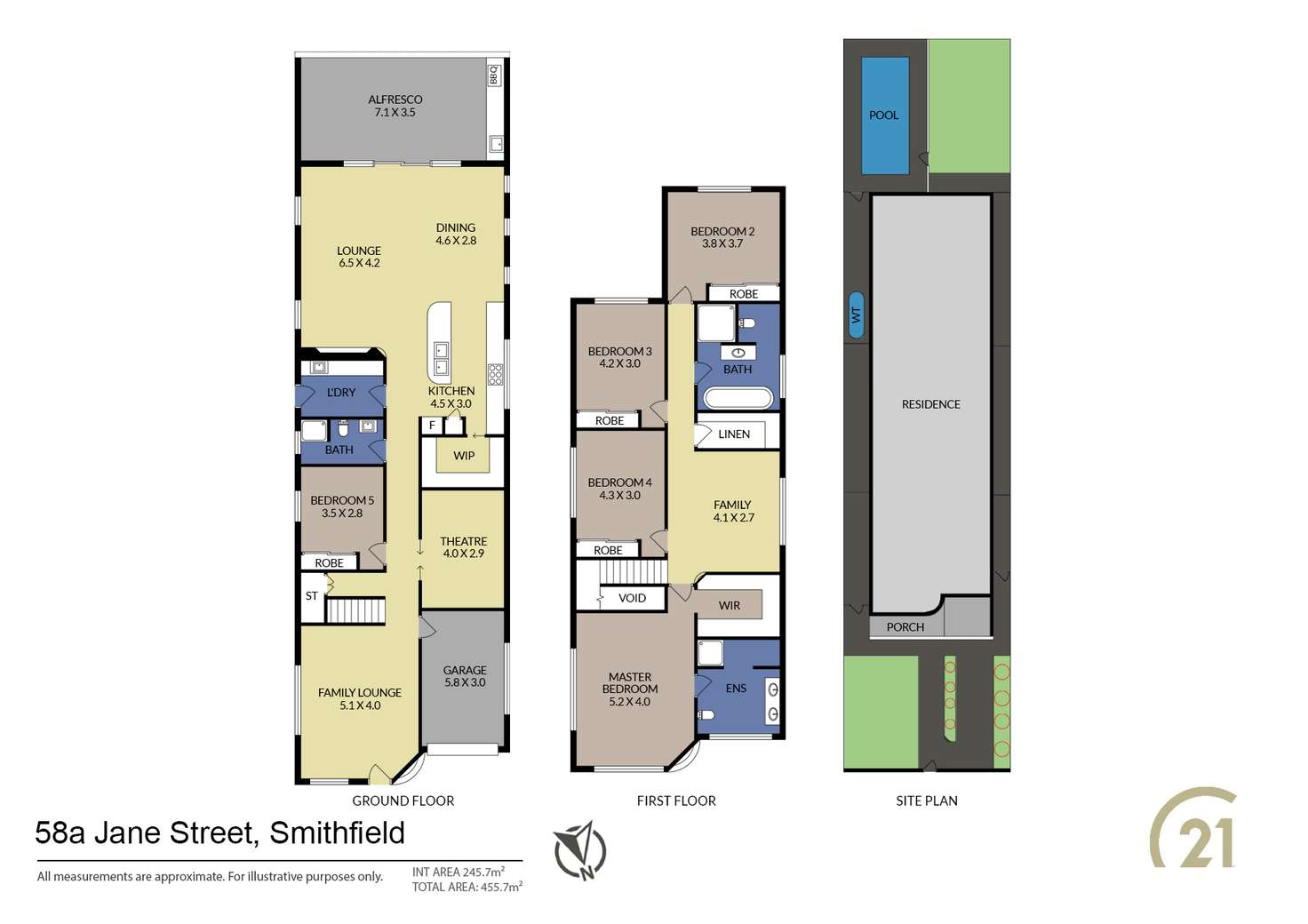Floorplan of Homely house listing, 58 Jane Street, Smithfield NSW 2164