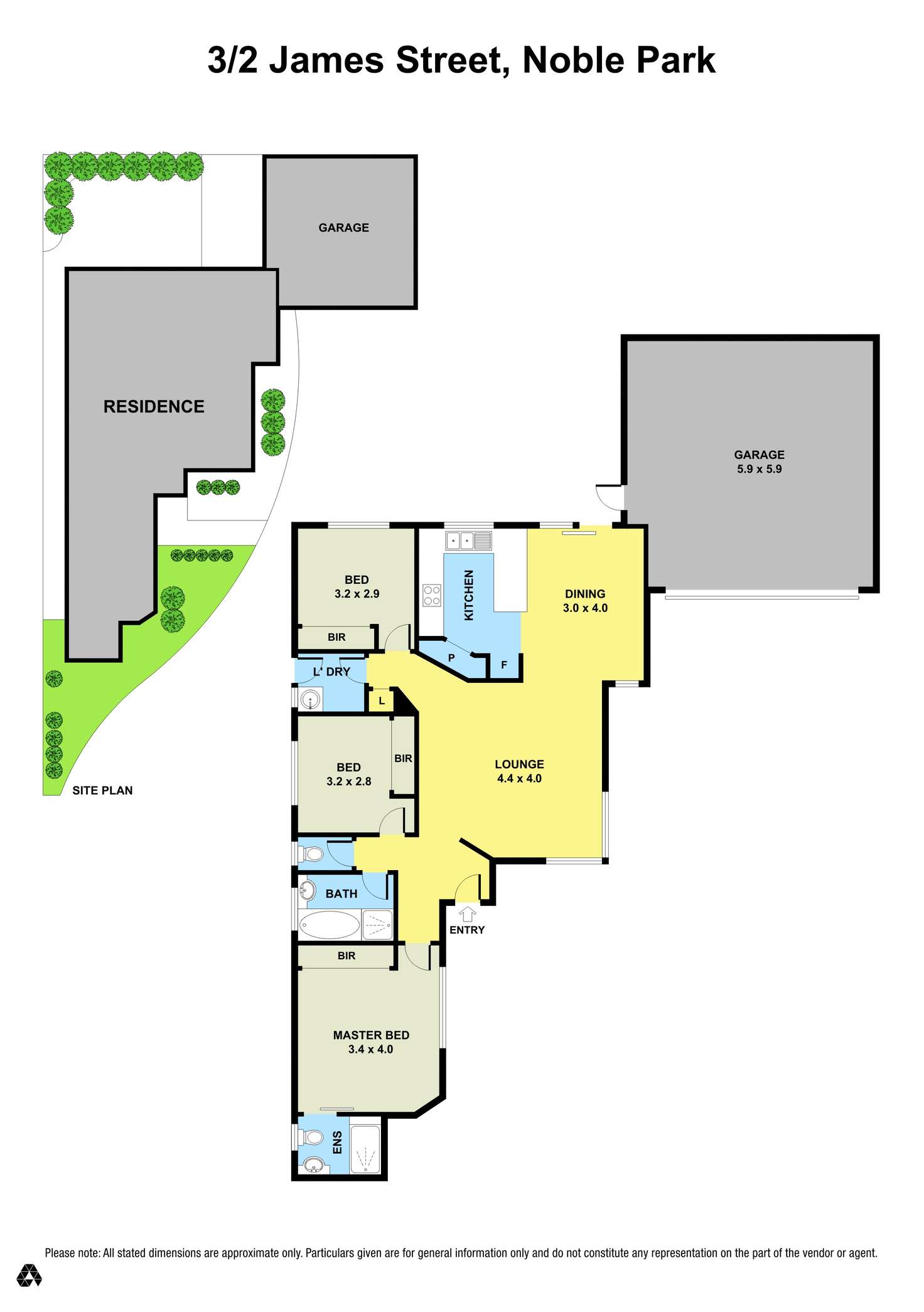 Floorplan of Homely unit listing, 3/2 James Street, Noble Park VIC 3174