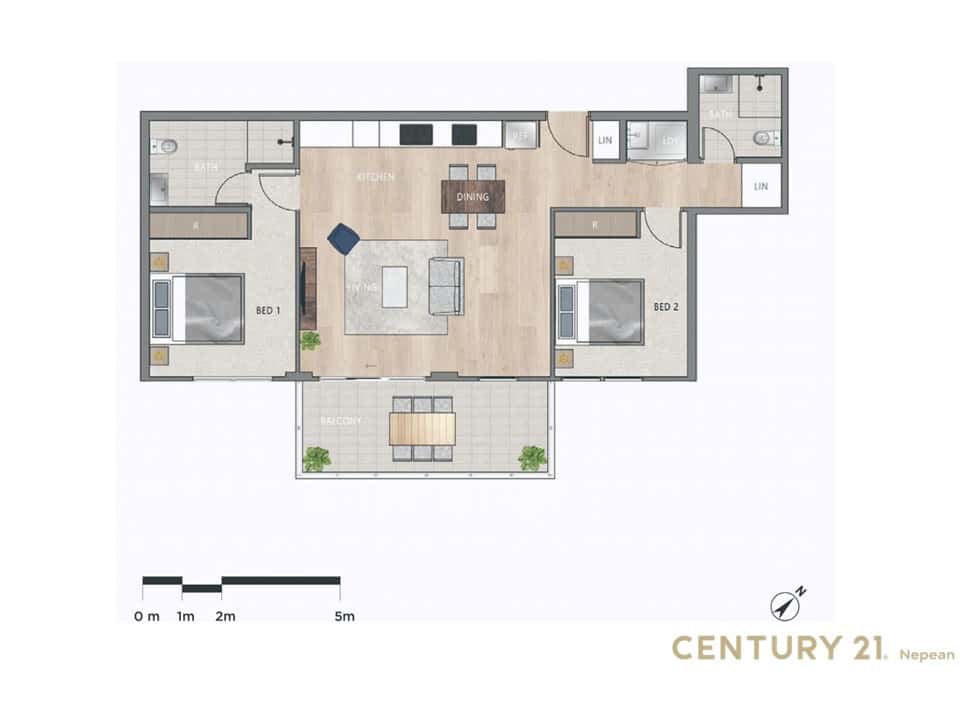 Floorplan of Homely apartment listing, A1204/1 Zoe Place, Mount Druitt NSW 2770