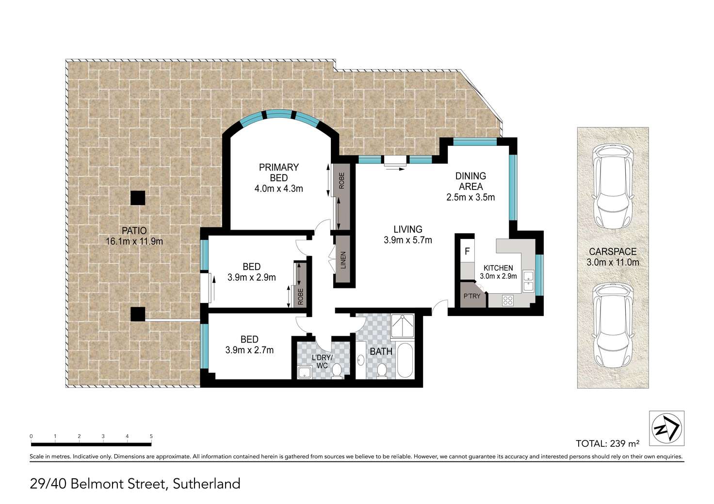 Floorplan of Homely apartment listing, 29/40 Belmont Street, Sutherland NSW 2232