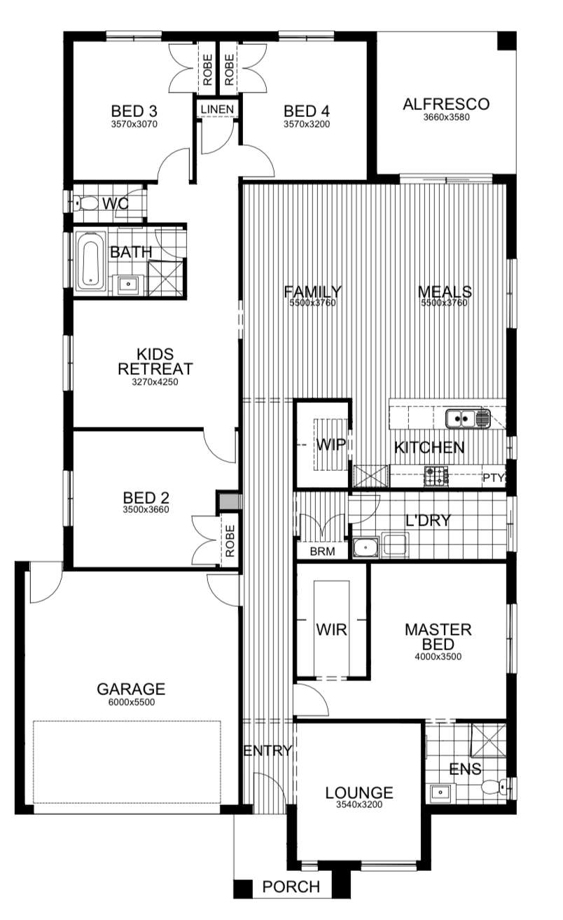 Floorplan of Homely house listing, Lot 426 Portland Crescent, Rowville VIC 3178