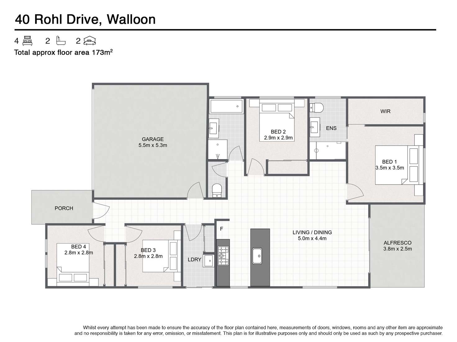 Floorplan of Homely house listing, 40 ROHL ROAD, Walloon QLD 4306