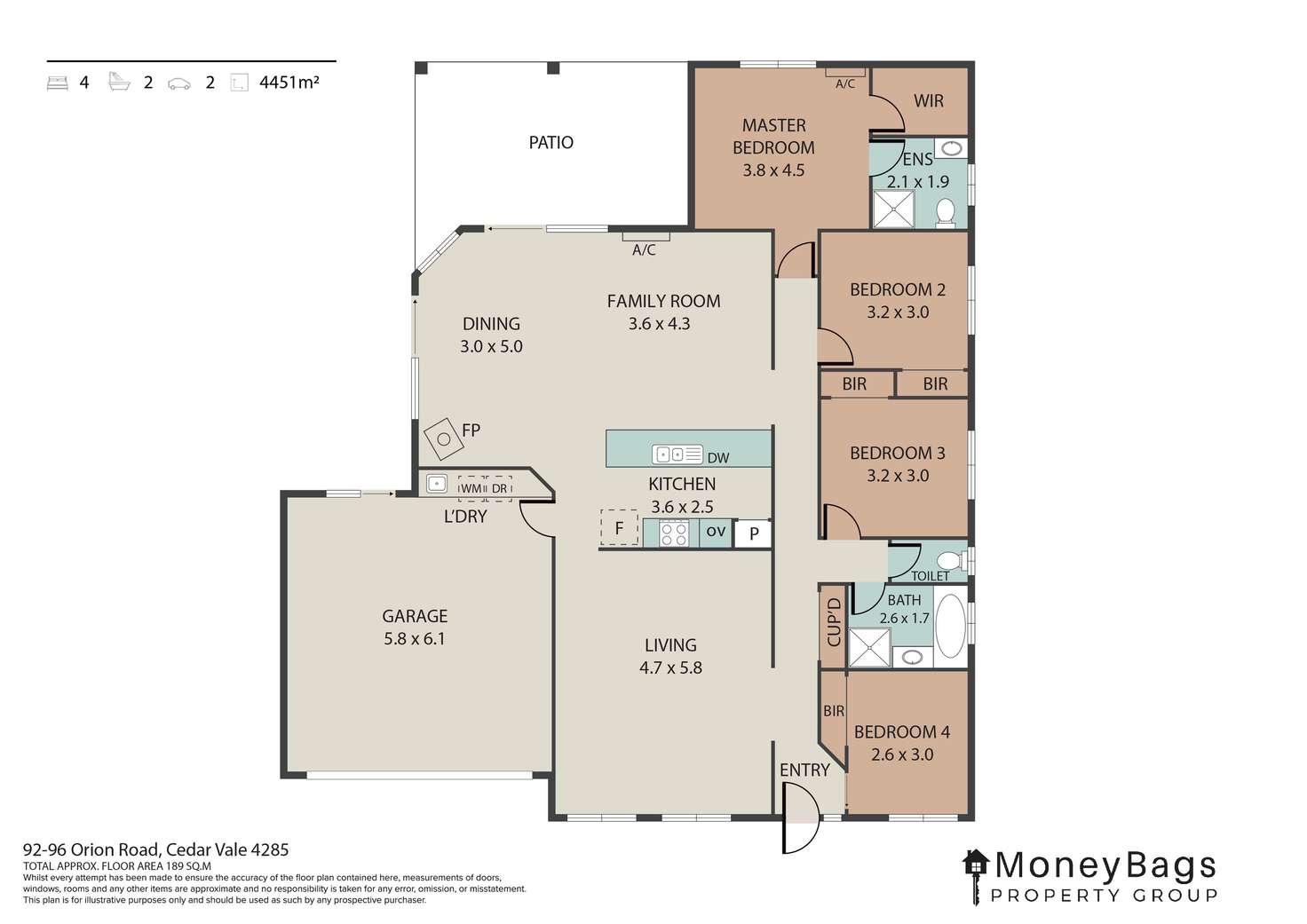 Floorplan of Homely house listing, 92-96 Orion Road, Cedar Vale QLD 4285