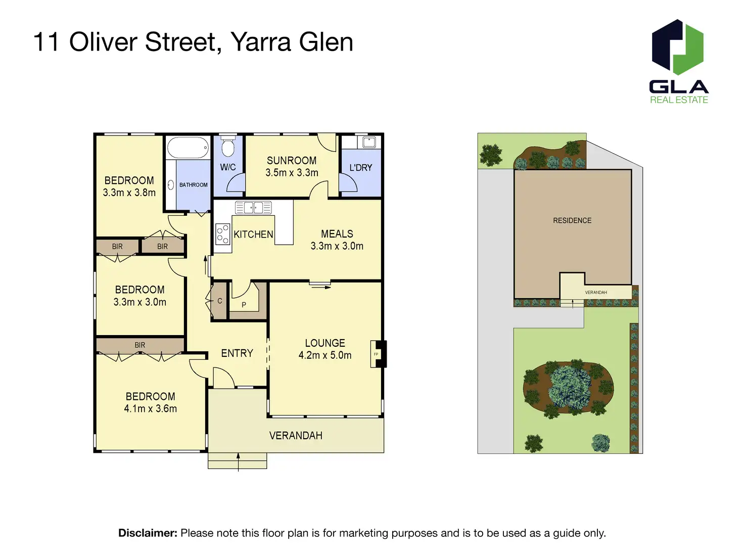 Floorplan of Homely house listing, 11 Oliver Street, Yarra Glen VIC 3775