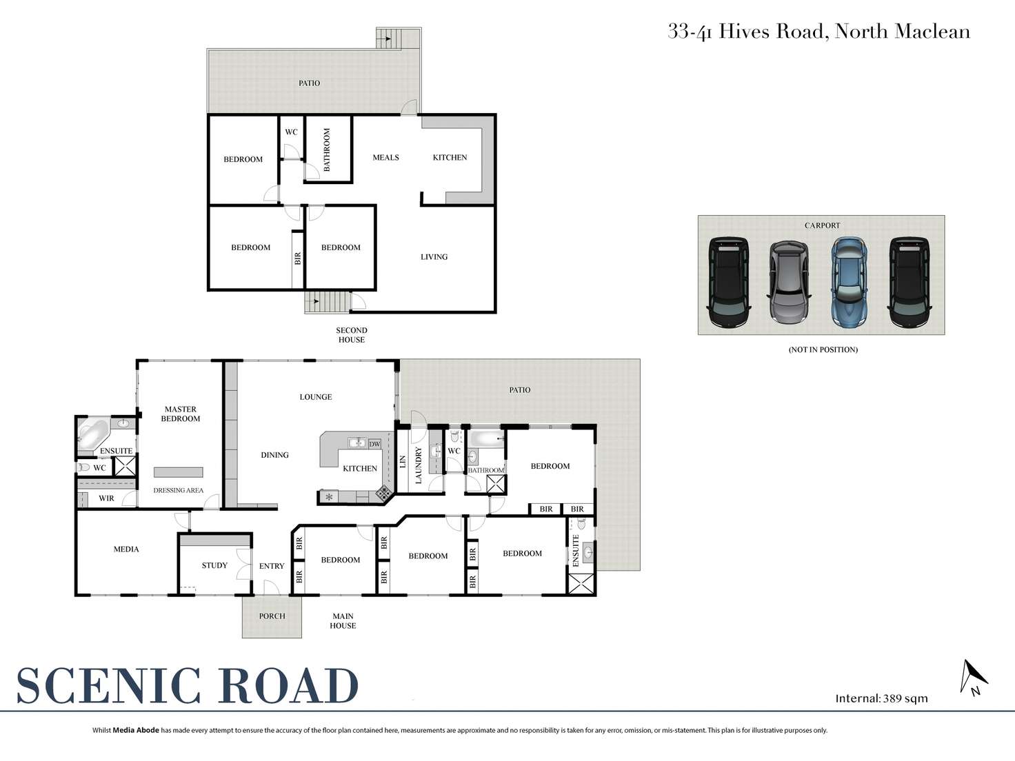 Floorplan of Homely acreageSemiRural listing, 33-41 Hives Road, North Maclean QLD 4280